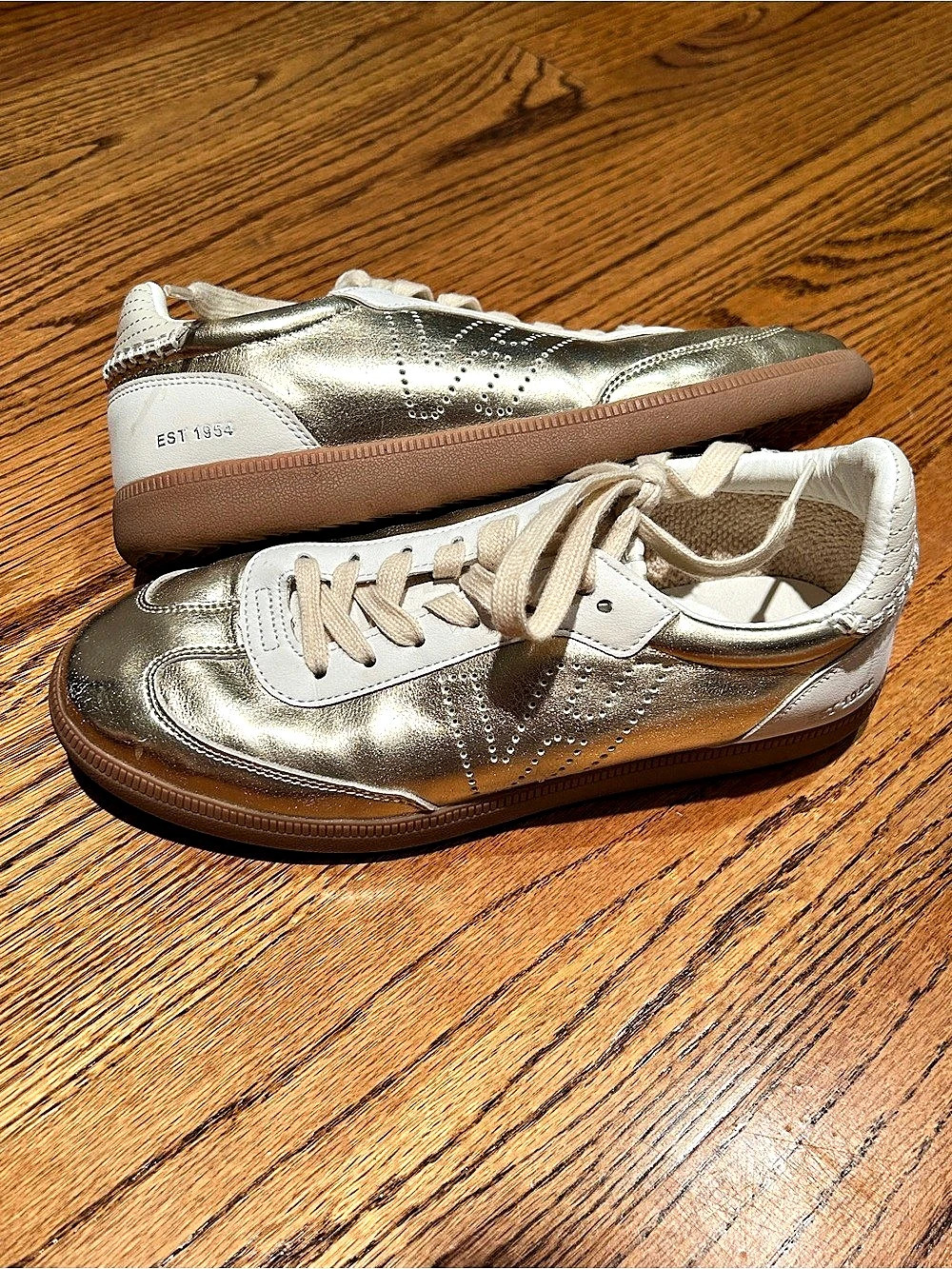 Vintage Havana Metallic Leather Sneakers